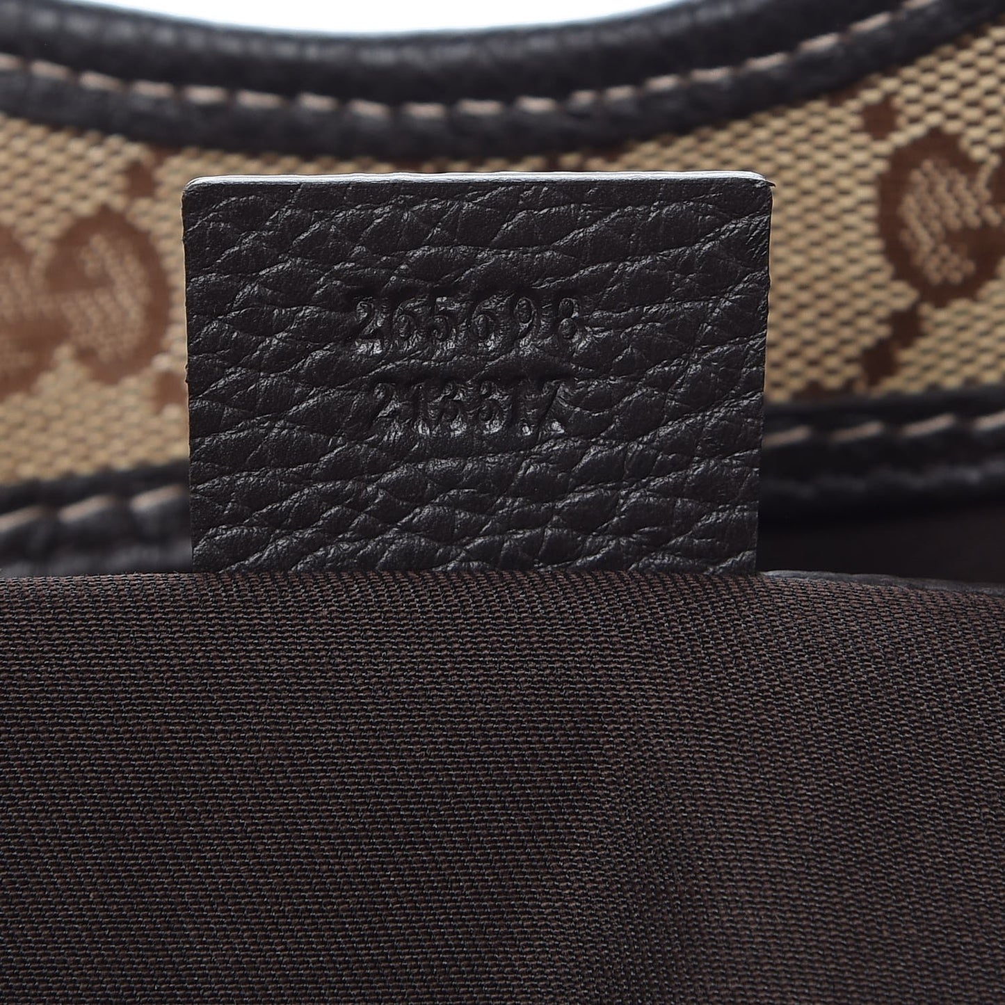Crystal Monogram Dollar Calfskin Medium Joy Shoulder Bag Beige Ebony Testa Di Moro