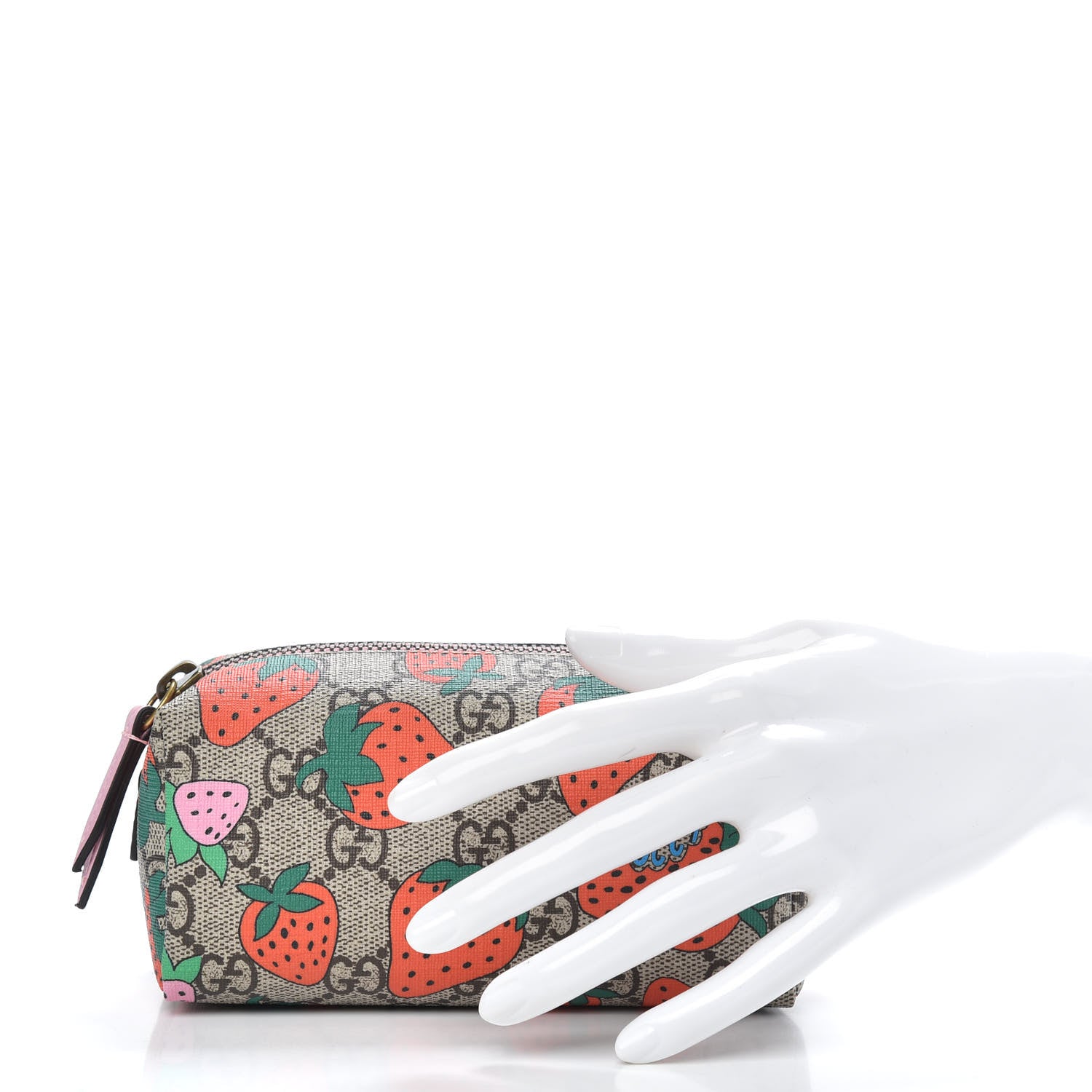 Gucci GG Supreme Monogram Strawberry Cosmetic Case 2 of 10