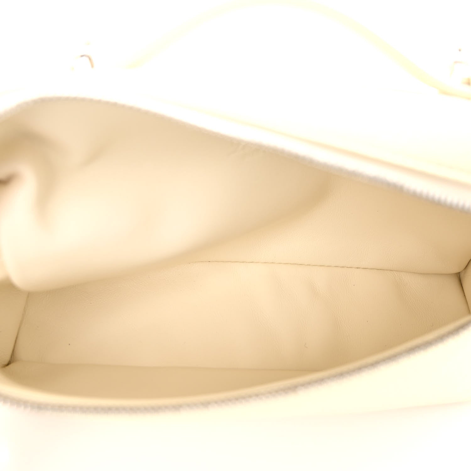 Loro Piana Grained Calfskin L19 Extra Pocket Pouch Whisper White 5 of 10
