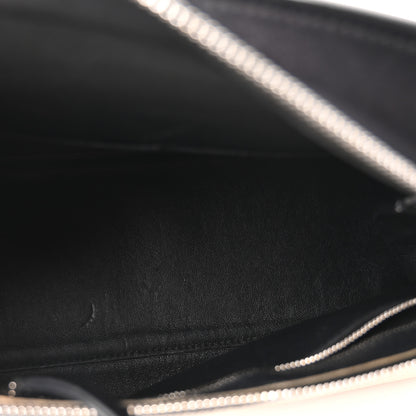Celine Textured Calfskin Small Bi-Color Edge Shoulder Bag Black Cream 5 of 10