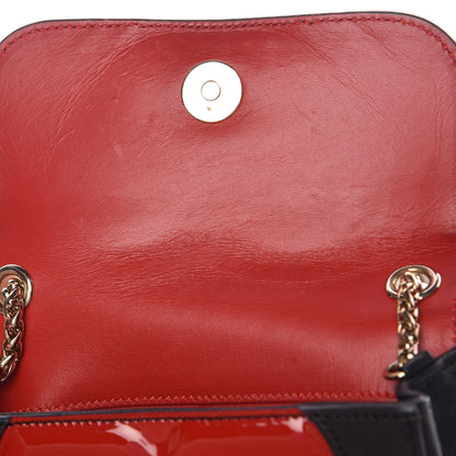 Christian Louboutin Calfskin Heart Sweety Charity Crossbody Bag Black Red 10 of 10