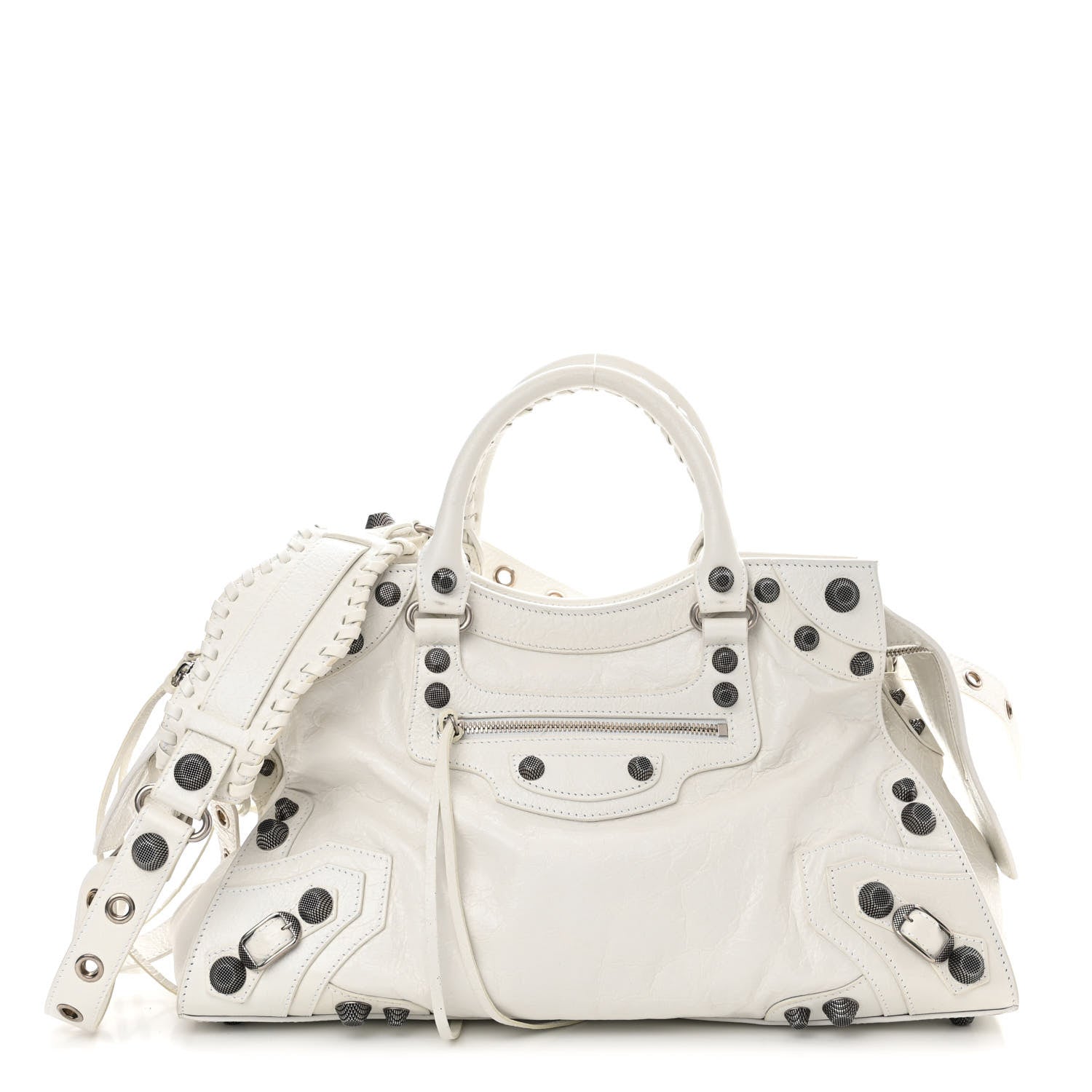 Balenciaga Agneau Arena Neo Cagole City Handbag Optic White 1 of 20