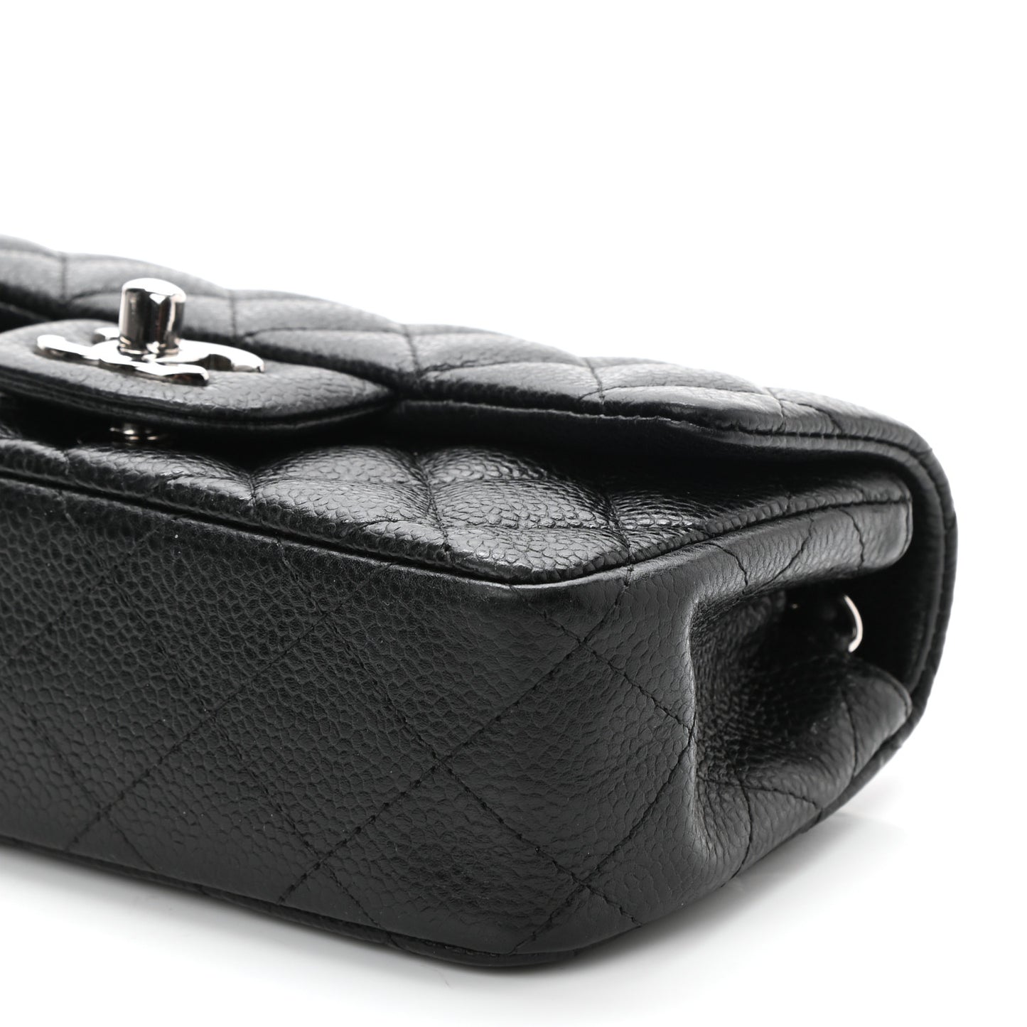 Caviar Quilted Extra Mini Flap Black