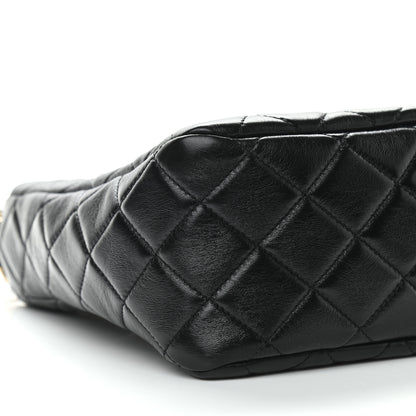 Chanel Lambskin Quilted Hobo Black 9 of 11