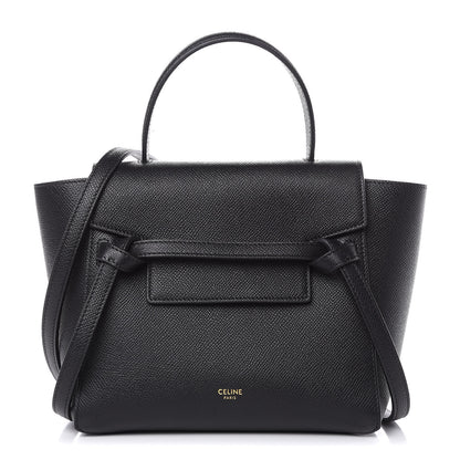 Celine Grained Calfskin Nano Belt Bag Black 1 of 8