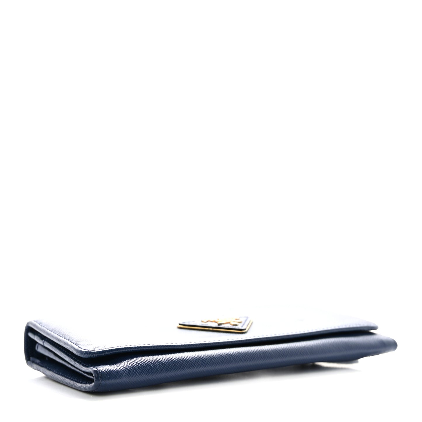 Saffiano Triangle Continental Flap Wallet Bleuette