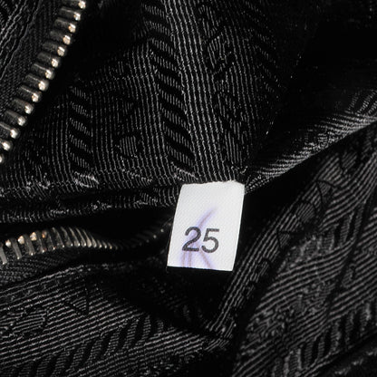 Prada Cervo Tessuto Nylon Belted Hobo Nero Black 5 of 8