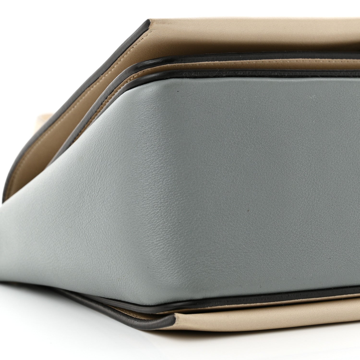 Celine Shiny Smooth Calfskin Medium Frame Shoulder Bag Grege Storm 9 of 15