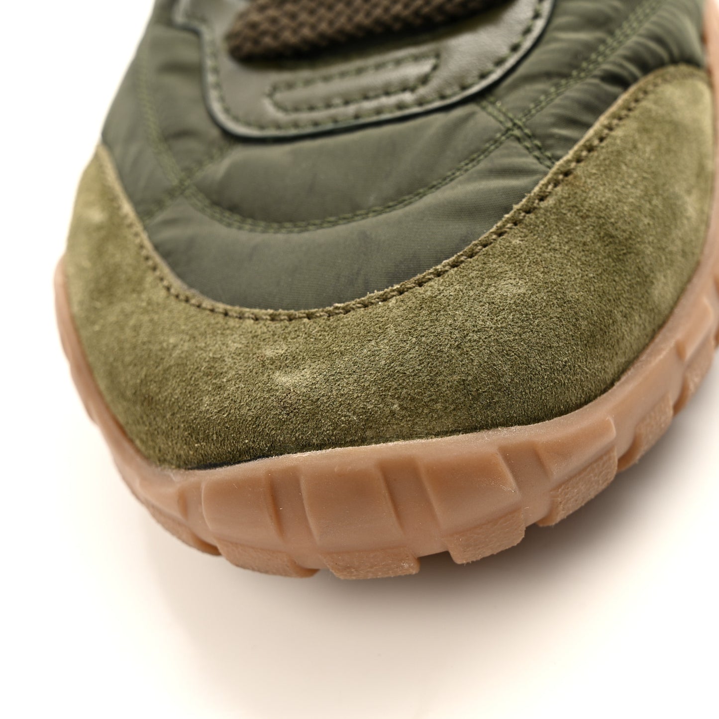 Technical Fabric Suede Womens Tyre Sneakers 37 Loden Green