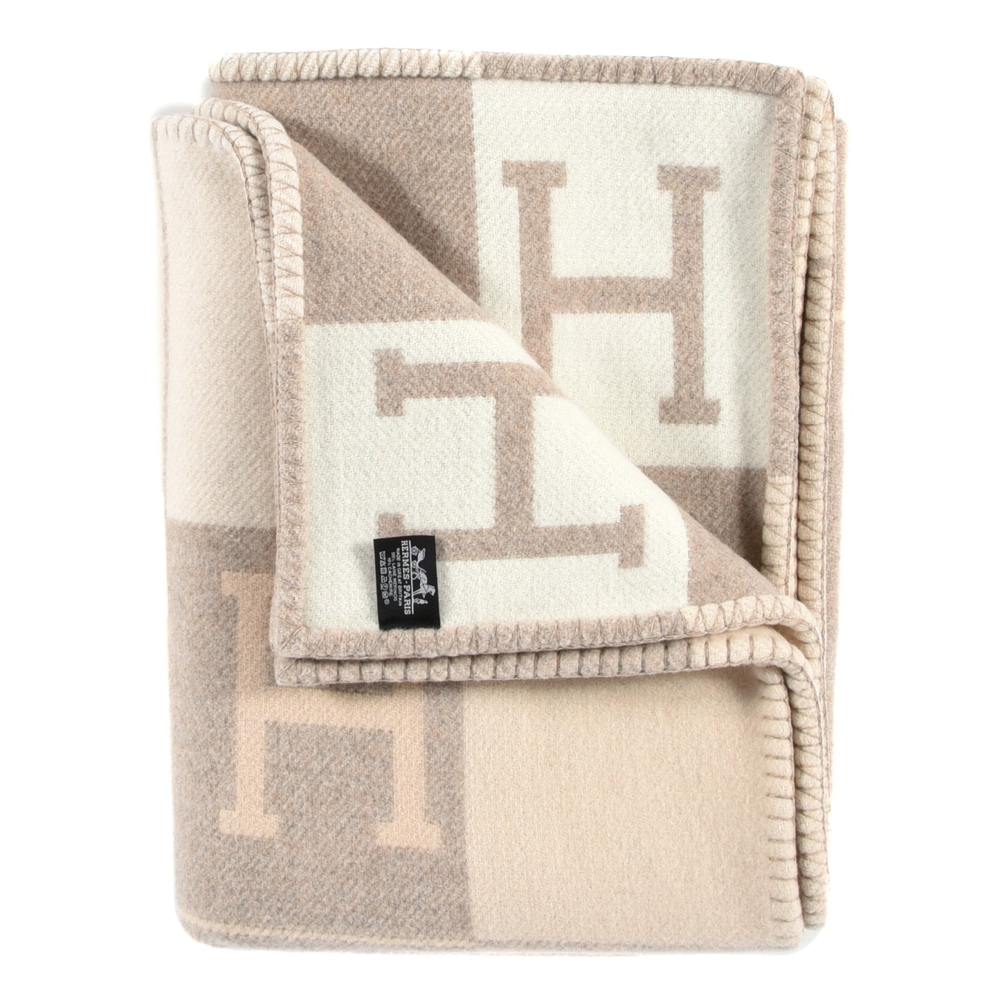 Wool Cashmere Avalon III Blanket Coco Camomille