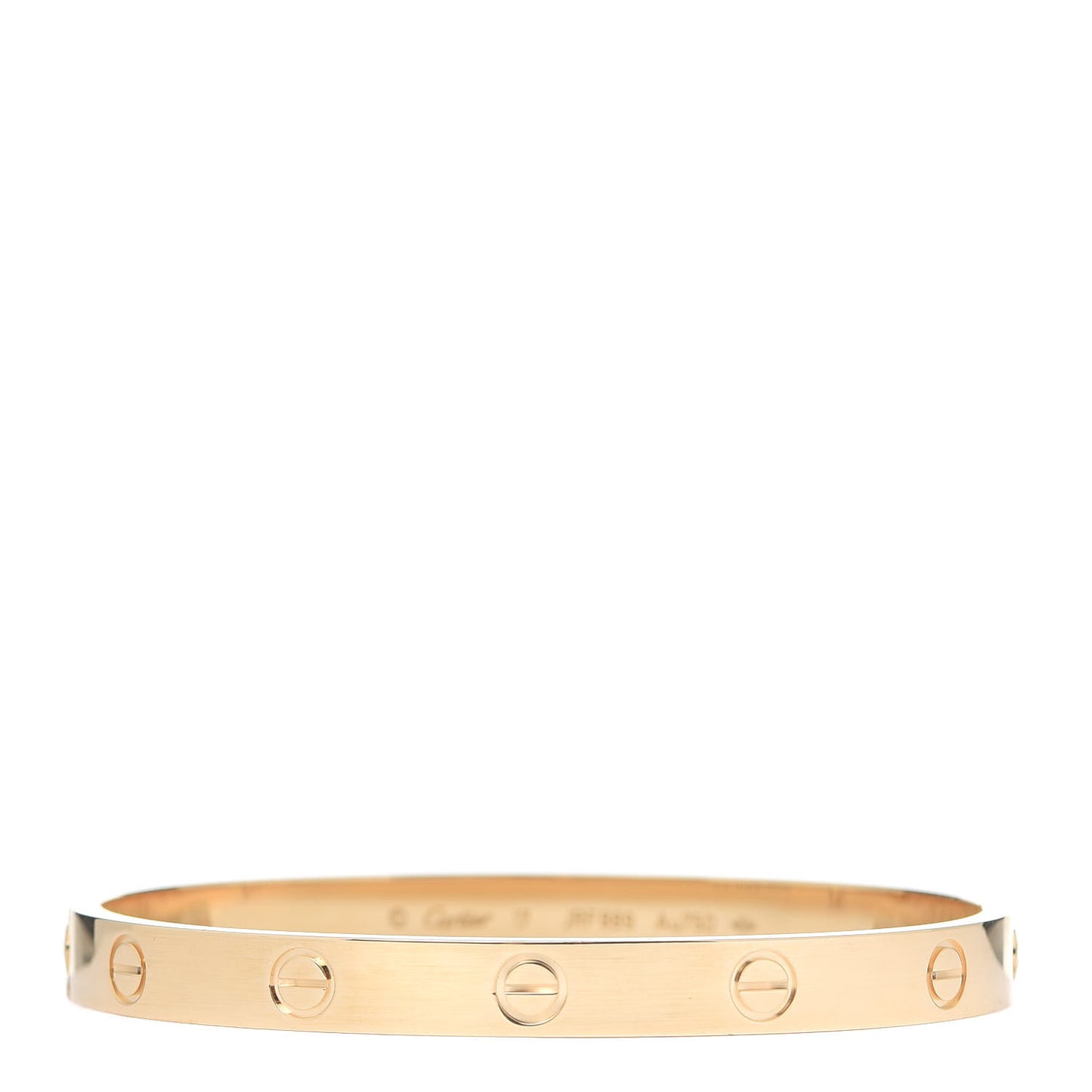 18K Yellow Gold LOVE Bracelet 17