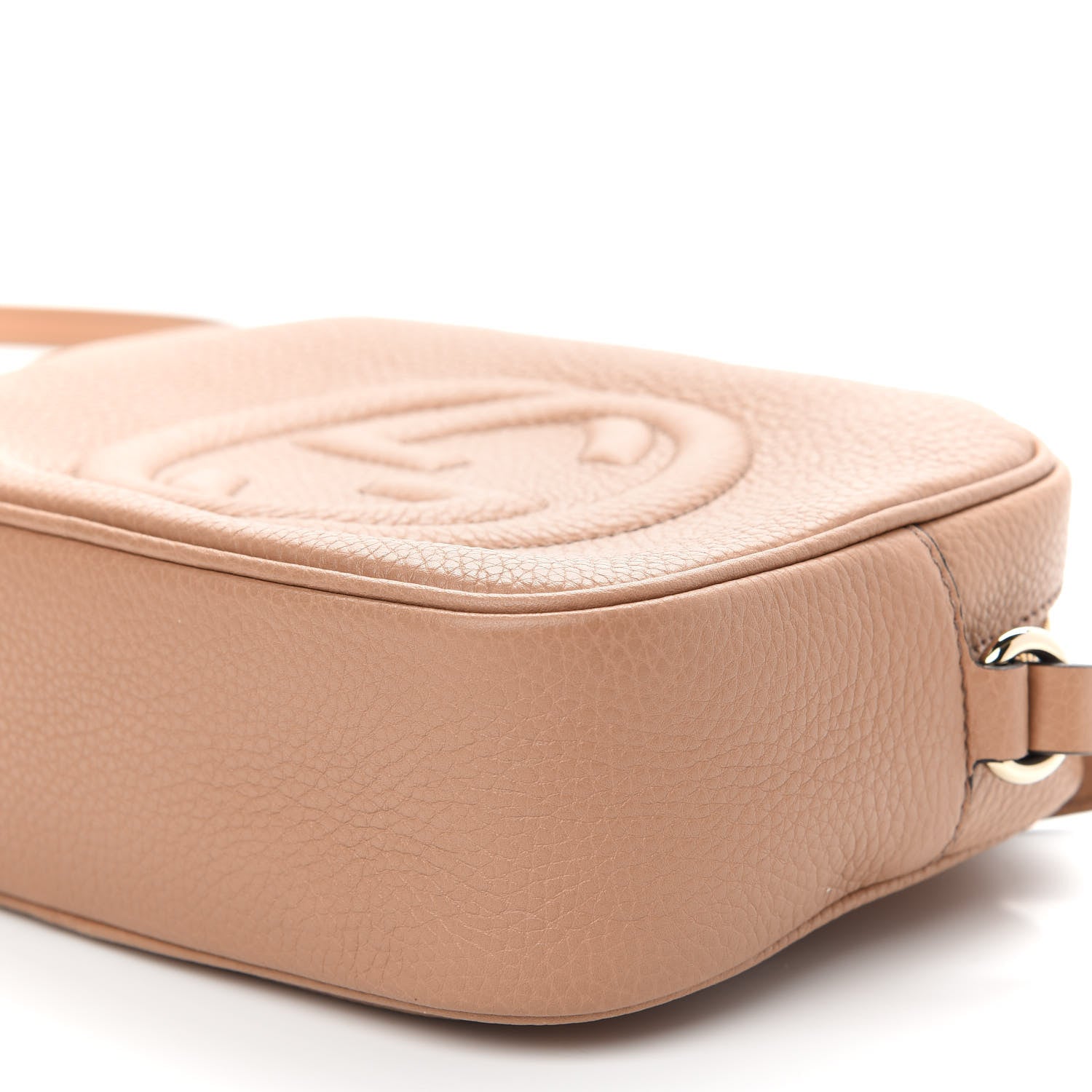Gucci Pebbled Calfskin Small Soho Disco Bag Camelia 8 of 8