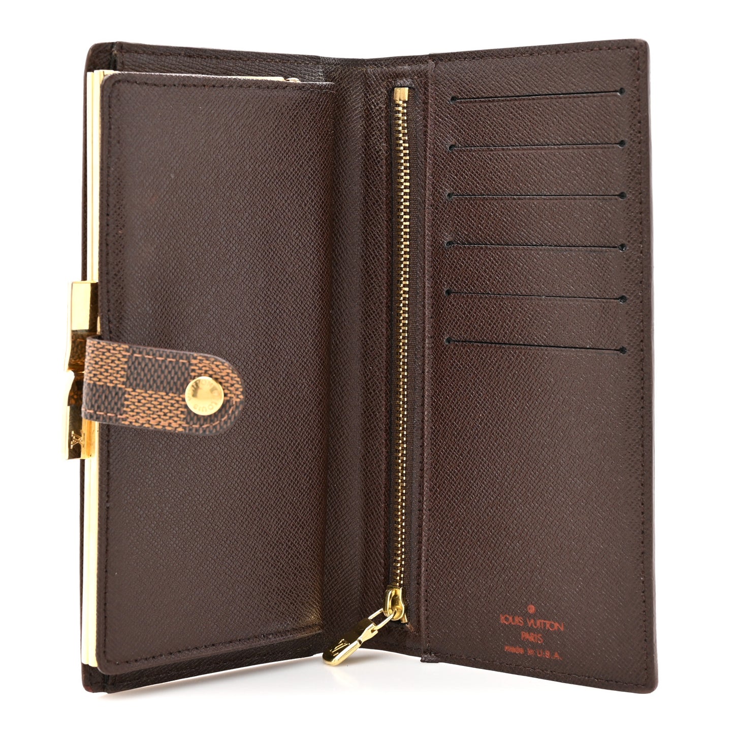 Damier Ebene Continental French Purse Wallet