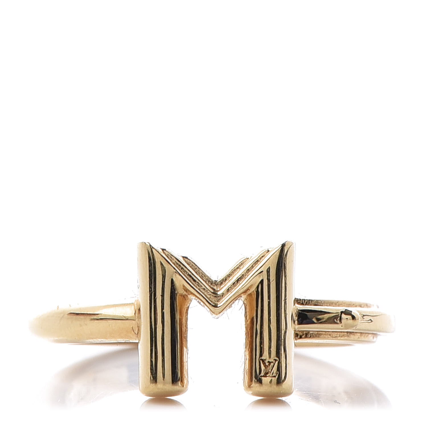 Louis Vuitton LV And Me Letter M Ring S Gold 1 of 6