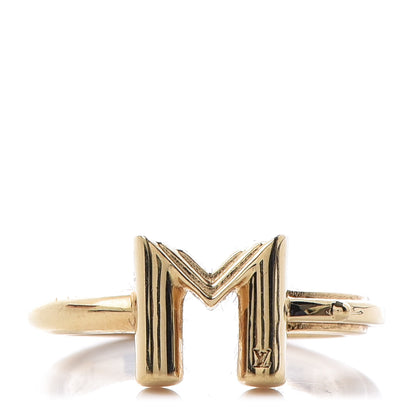 Louis Vuitton LV And Me Letter M Ring S Gold 1 of 6