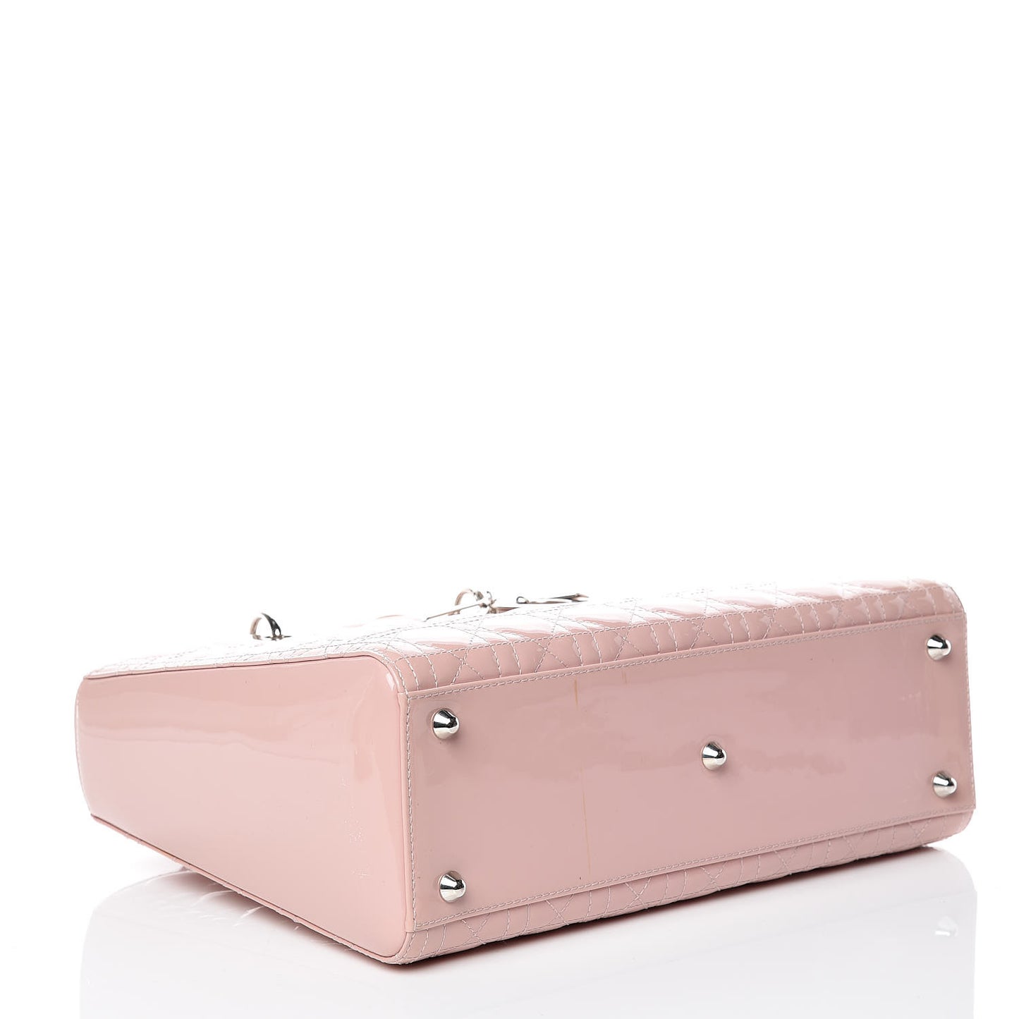 Patent Cannage Large Lady Dior Light Pink