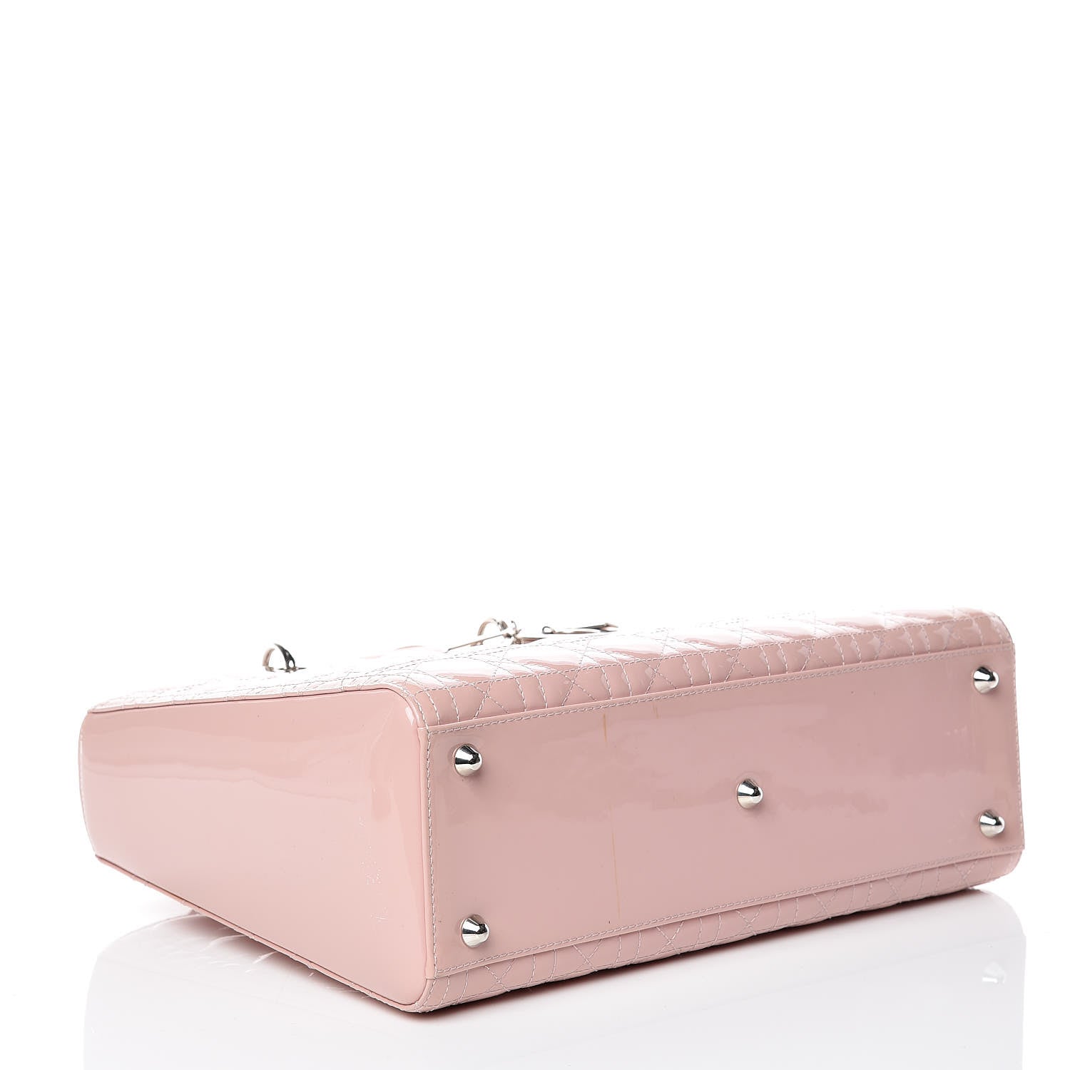 Christian Dior Patent Cannage Large Lady Dior Light Pink 5 of 19