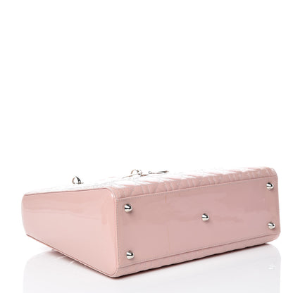 Christian Dior Patent Cannage Large Lady Dior Light Pink 5 of 19