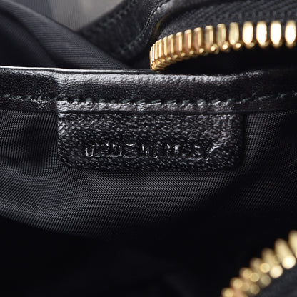 Burberry Beat Check Medium Ellers Satchel Black 9 of 12