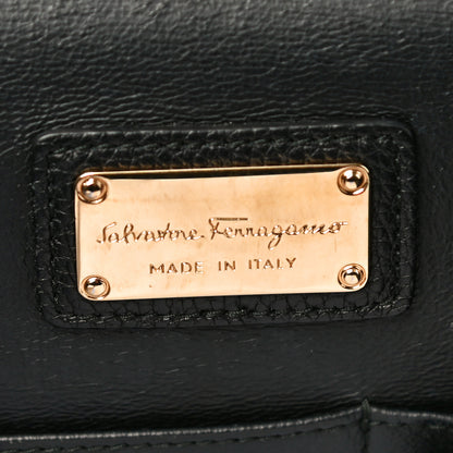 Salvatore Ferragamo Calfskin Sofia Shoulder Bag Black 6 of 11
