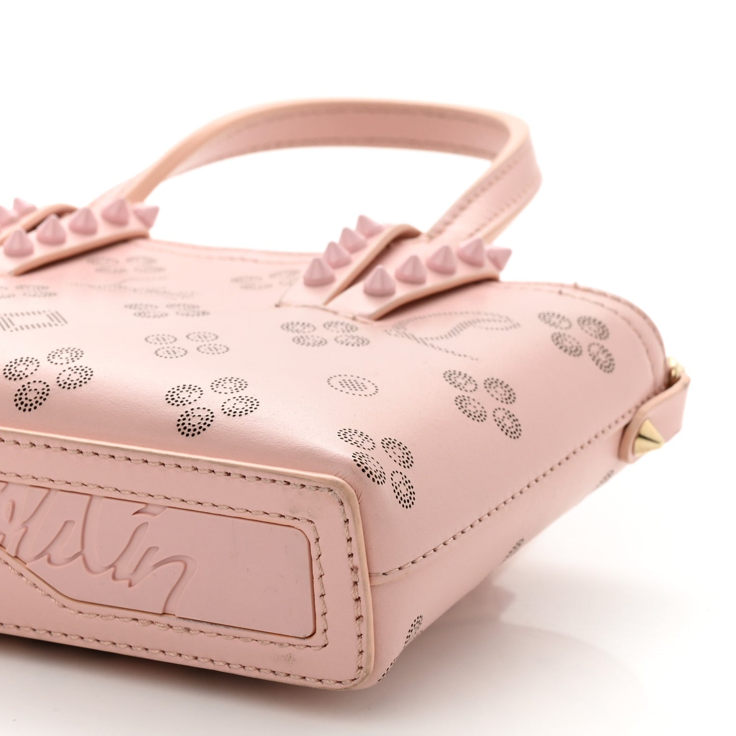 Calfskin Loubinthesky Nano Cabata Tote Rosy