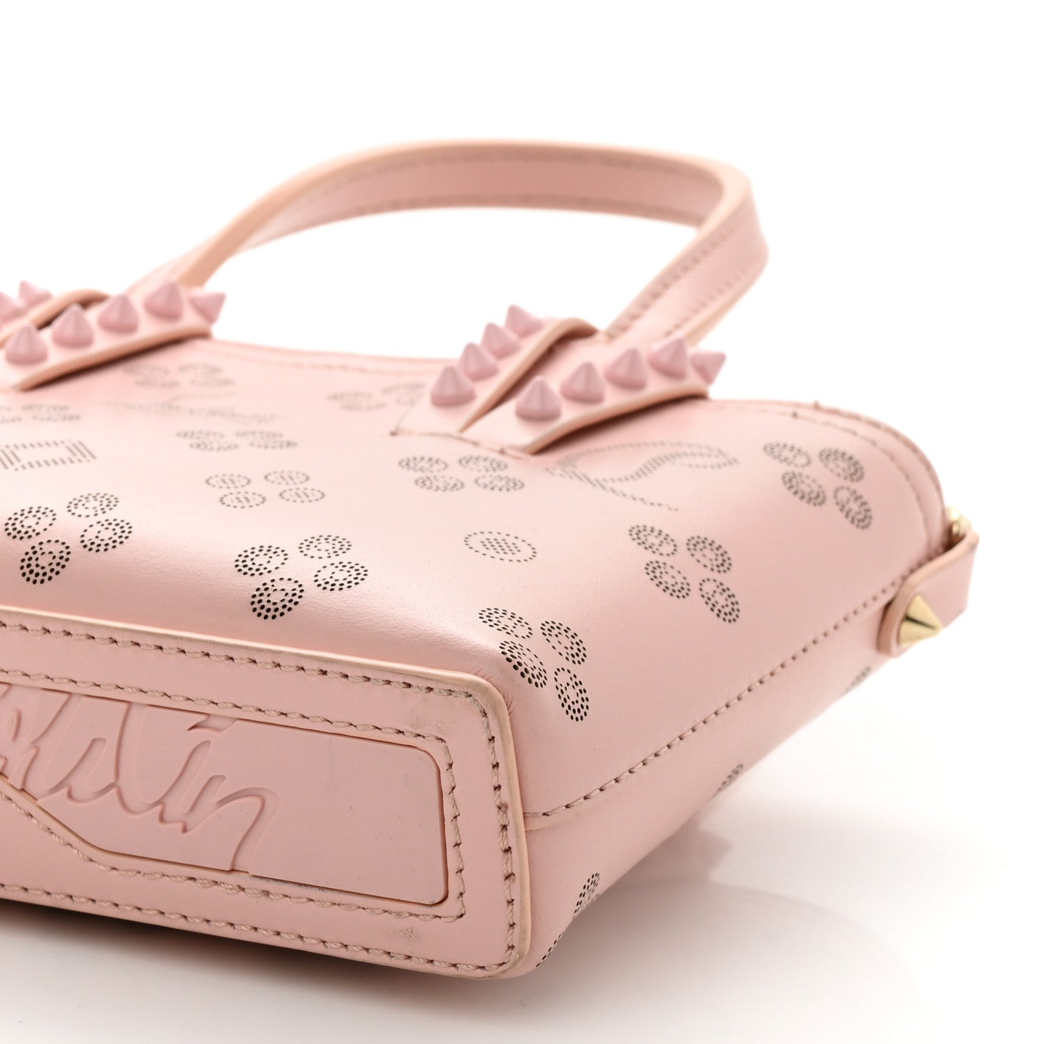 Christian Louboutin Calfskin Loubinthesky Nano Cabata Tote Rosy 10 of 10