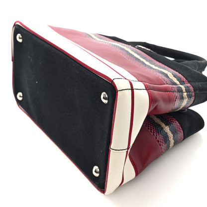 Prada Patch Righe Mix Tote Cerise 9 of 9