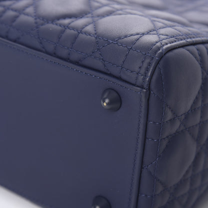 Christian Dior Ultra Matte Calfskin Cannage Large Lady Dior Blue 11 of 12