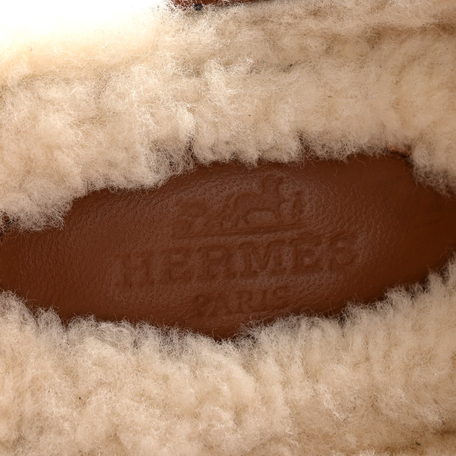 Hermes Suede Goatskin Woolskin Flore 60 Mules 36 Multico 36.5 Gold 8 of 10