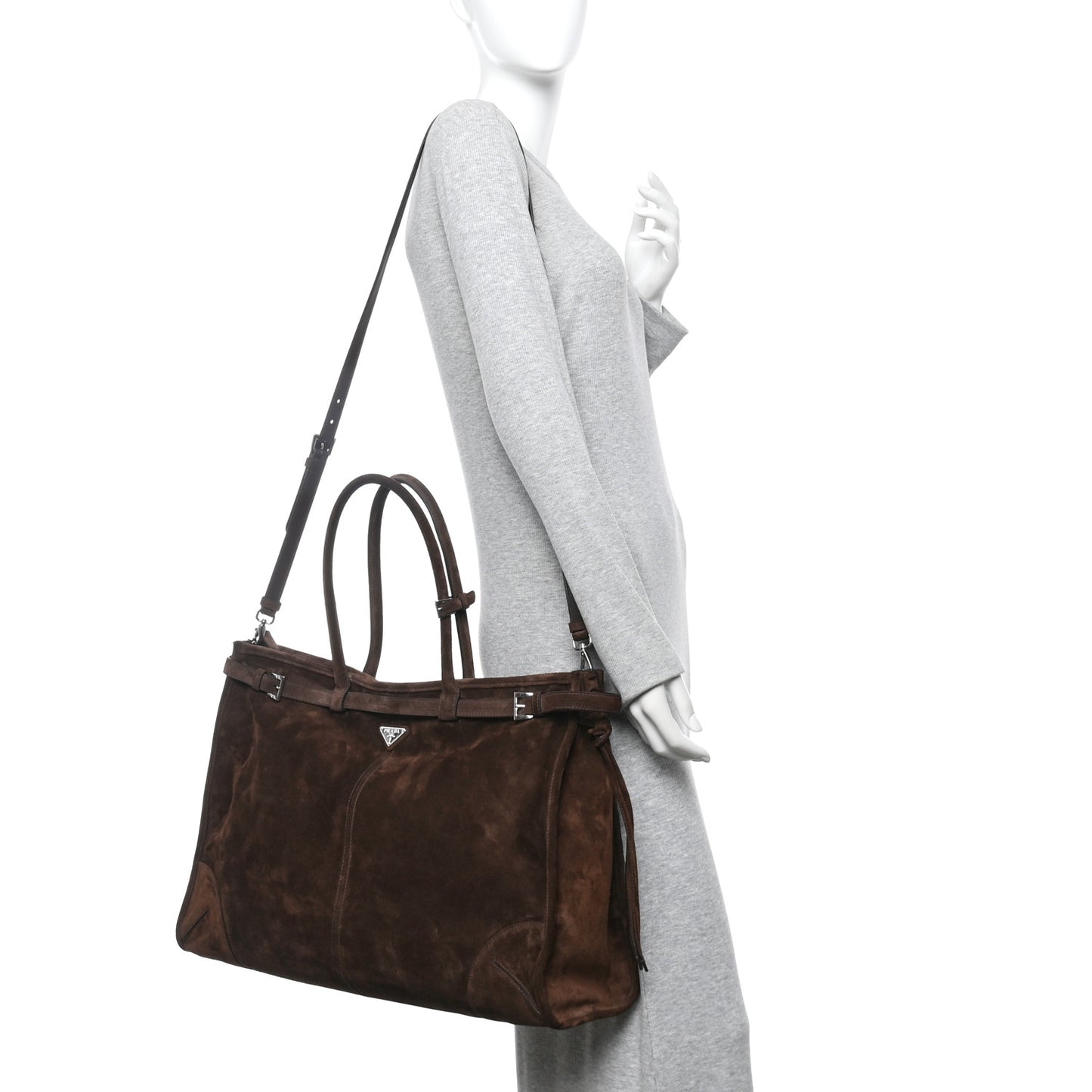 Suede Bonnie Tote Cocoa Brown