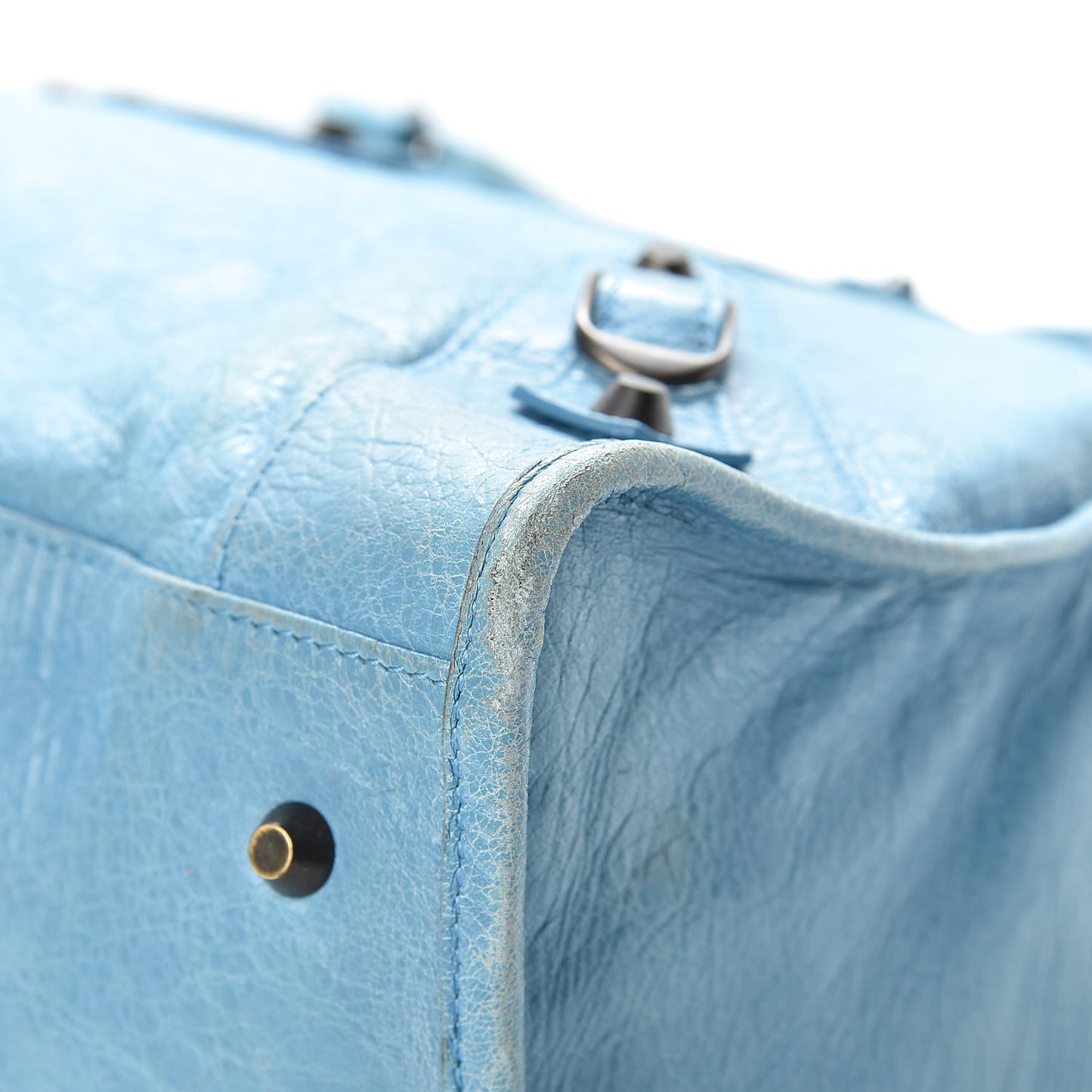 Agneau Classic Hardware Work Bleu Indigo