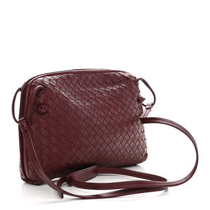Bottega Veneta Nappa Intrecciato Pillow Crossbody Messenger Dark Red 2 of 9