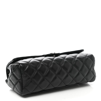 Chanel Lambskin Quilted Flap Cosmetic Case Black 4 of 11