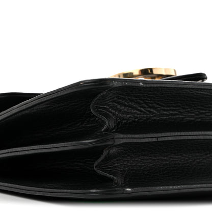 Gucci Dollar Calfskin Small Interlocking G Shoulder Bag Black 10 of 16