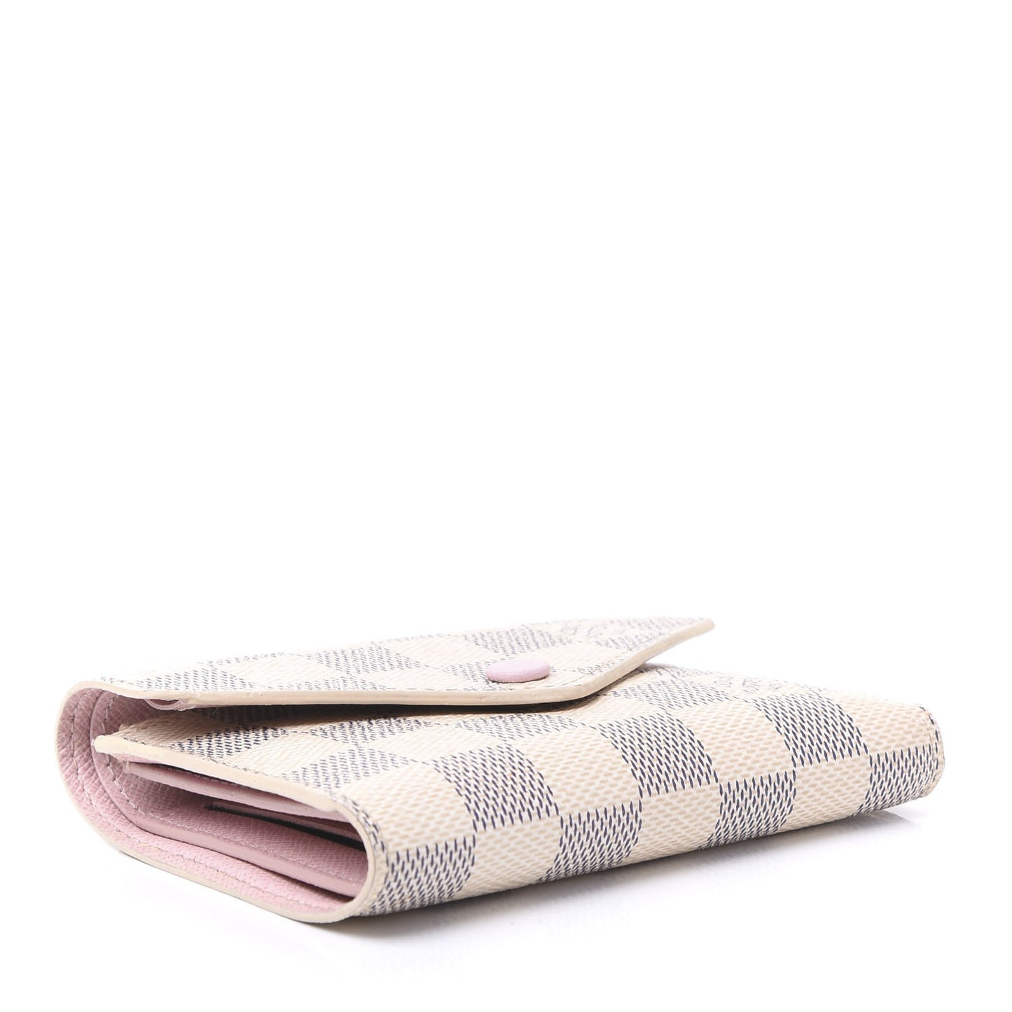 Damier Azur Victorine Wallet Rose Ballerine