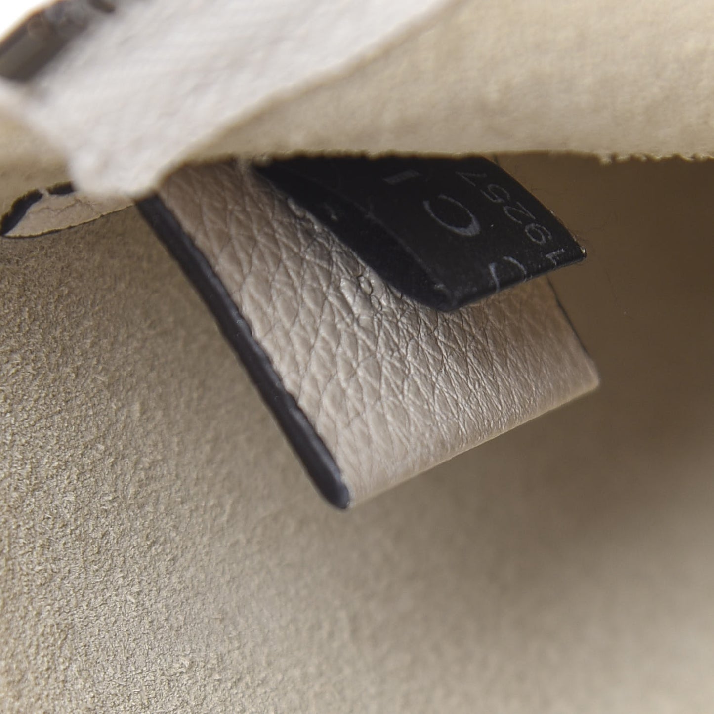 Pebbled Calfskin Medium Logo Portfolio Clutch White