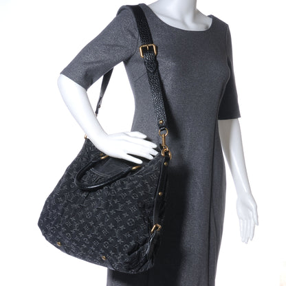 Louis Vuitton Denim Neo Cabby GM Black 2 of 7