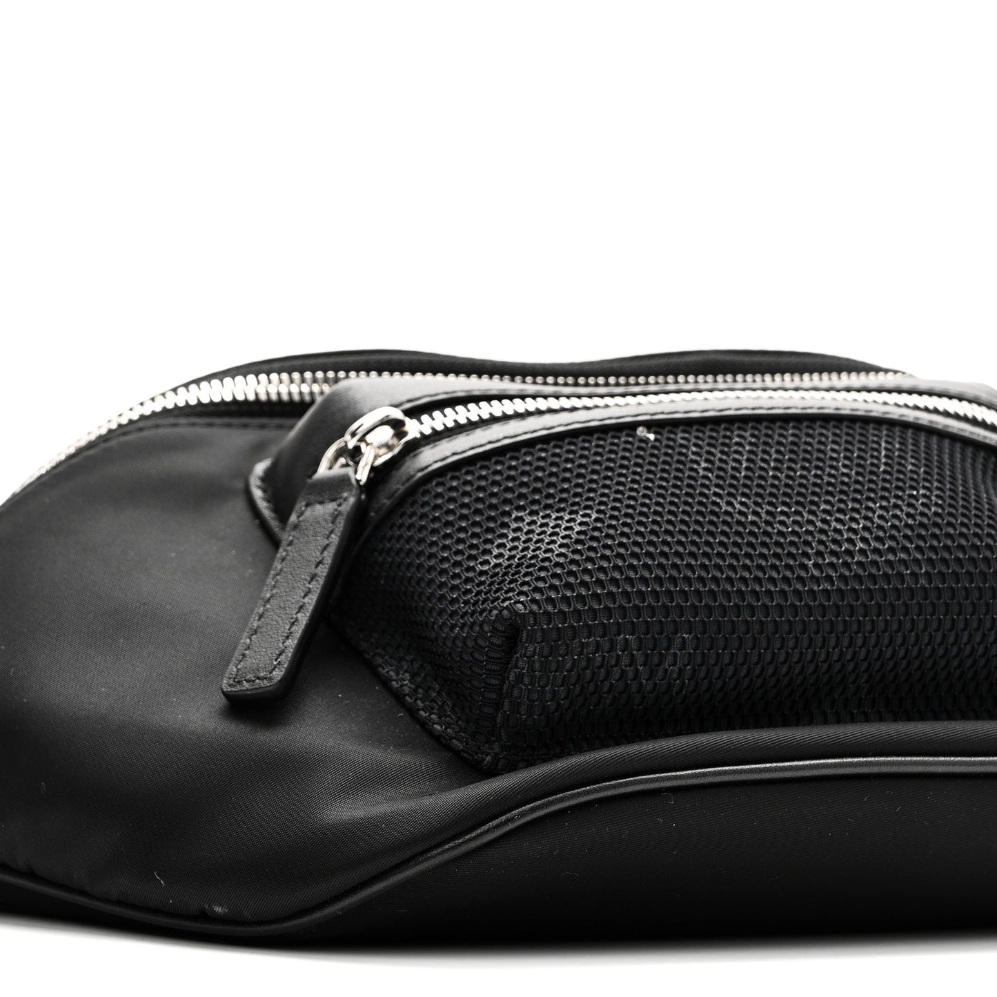 Nylon Fursten Medium Belt Bag Black