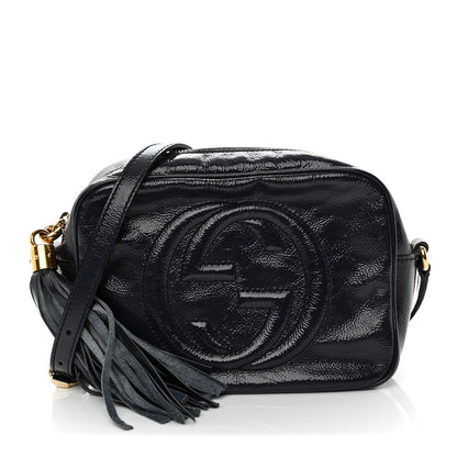 Gucci Vernice Naplack Small Soho Disco Bag Uniform Blue 1 of 12