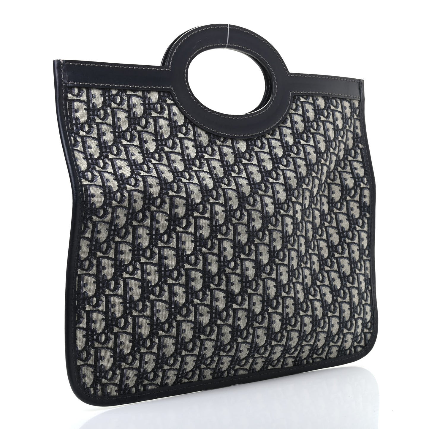Oblique Fold Over Clutch Blue