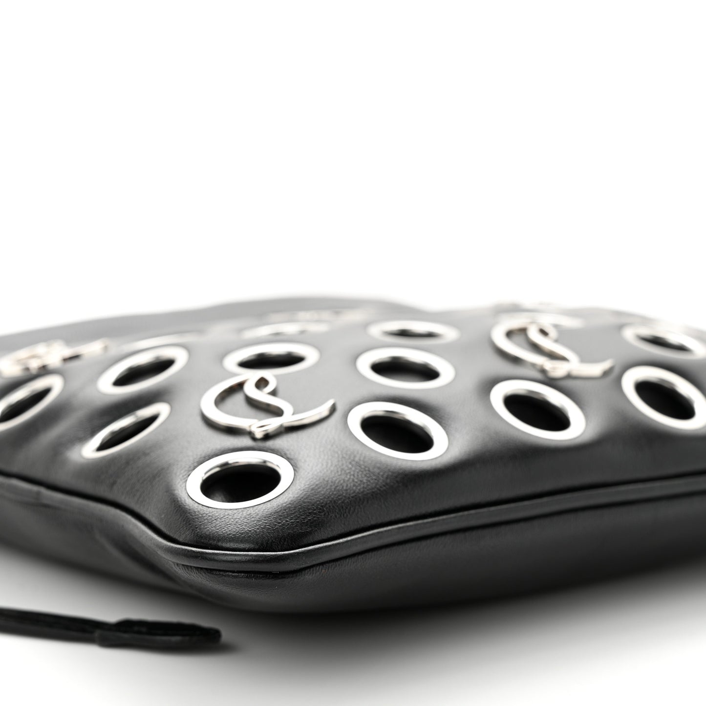 Nappa Grommet Mini Mouchara Crossbody Black