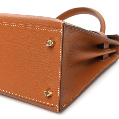 Hermes Epsom Kelly Sellier 28 Gold 10 of 11