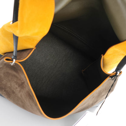 Celine Calfskin Suede All Soft Shoulder Bag Amber 6 of 8
