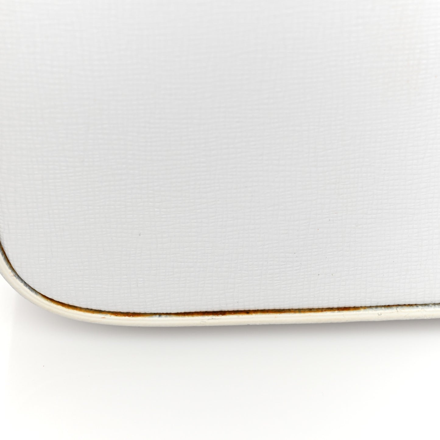 Calfskin Diag Flap Bag White Black