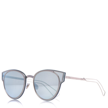 Christian Dior Sculpt Cat Eye Sunglasses Shiny Palladium 1 of 10