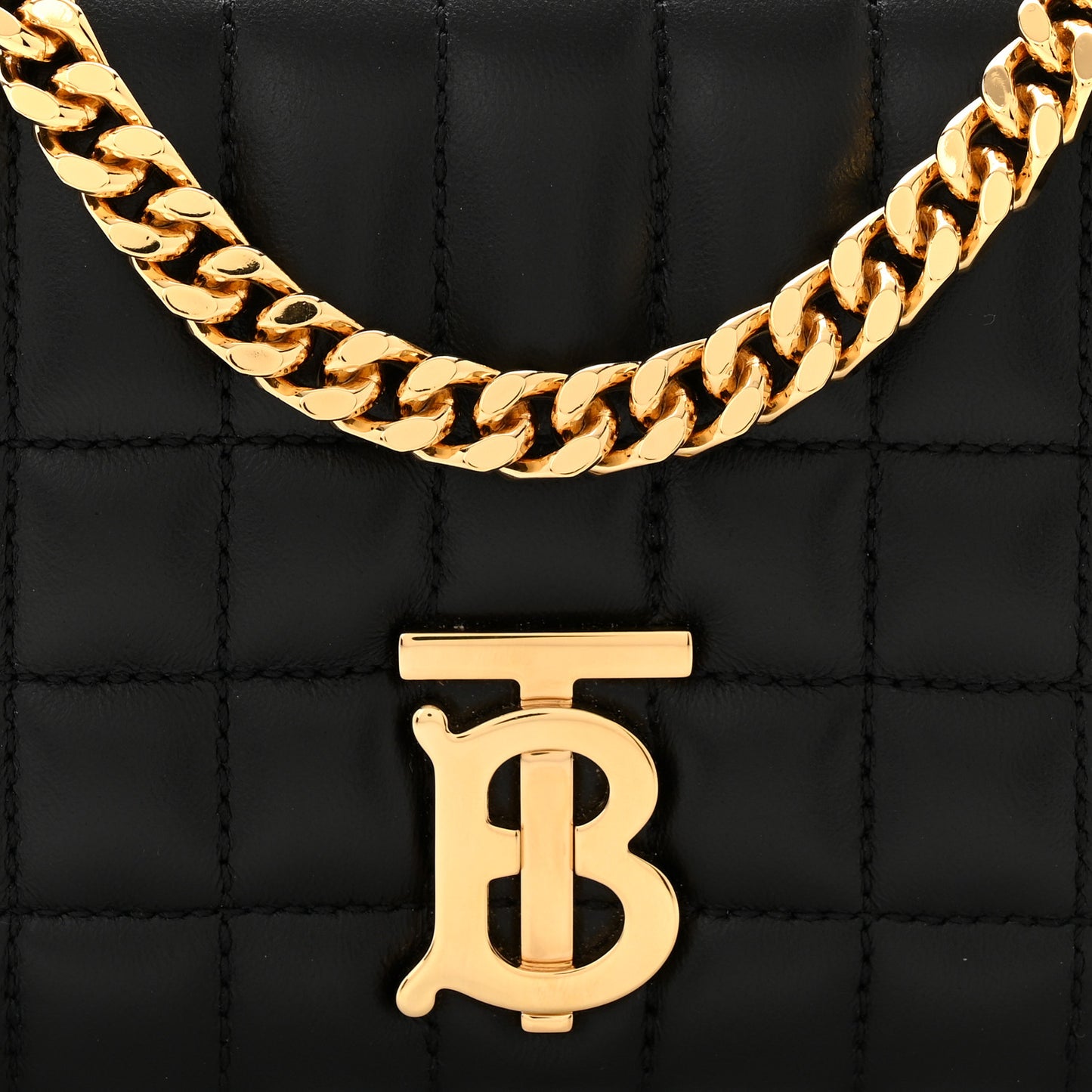 Lambskin Quilted Mini Lola Bag Black