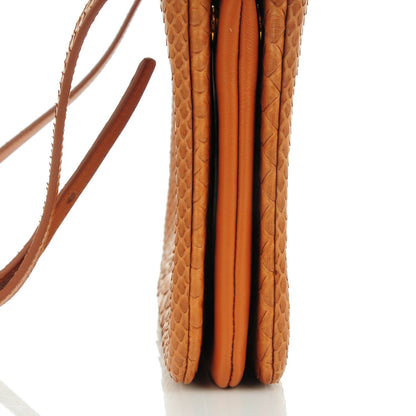 Celine Python Small Trio Crossbody Bag Tan 8 of 8