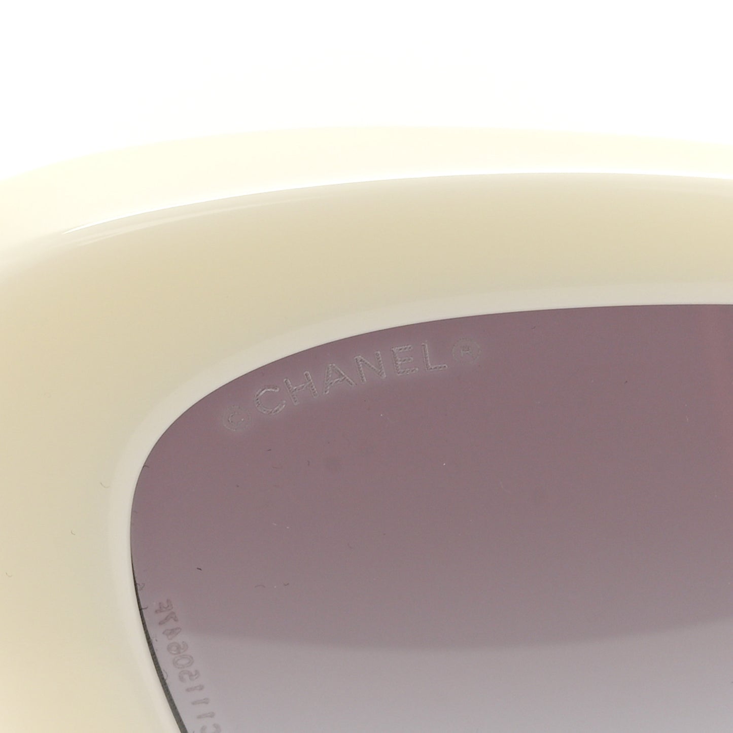 Acetate Pearl Cat Eye CC Sunglasses 5481-H-A White