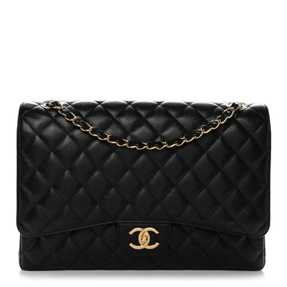 Chanel Caviar Quilted Maxi Double Flap Black 1 of 12