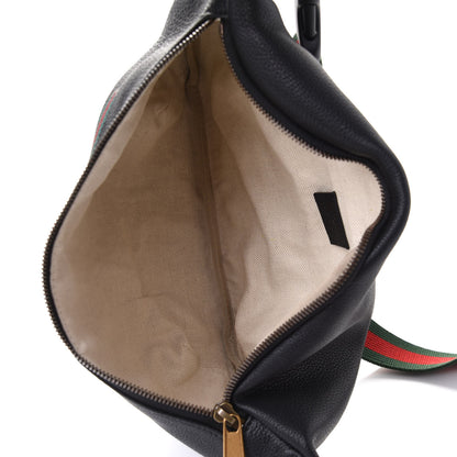 Gucci Grained Calfskin Logo Belt Bag Black 4 of 4